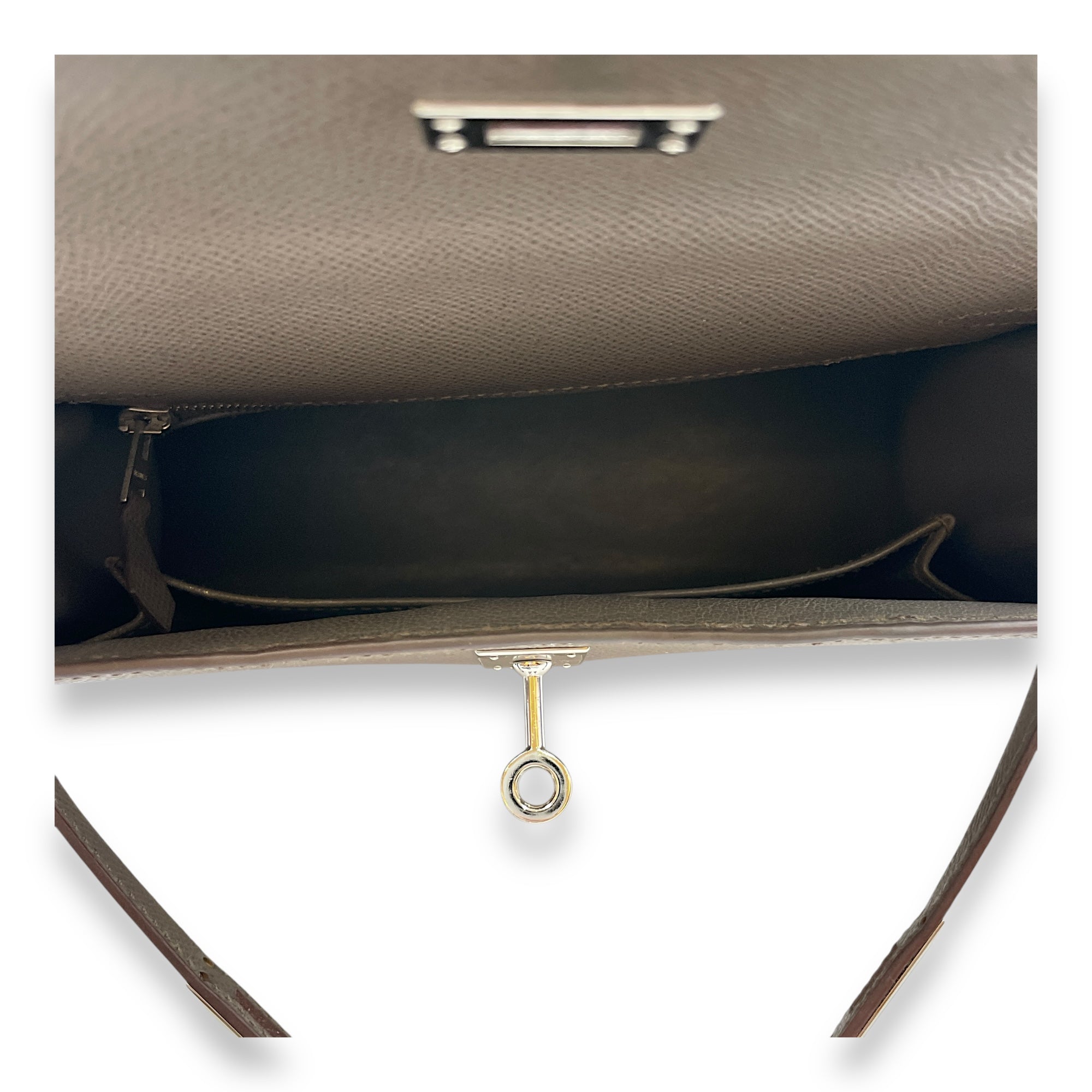 Sellier Kelly 25 Etain in Epsom, Palladium hardware