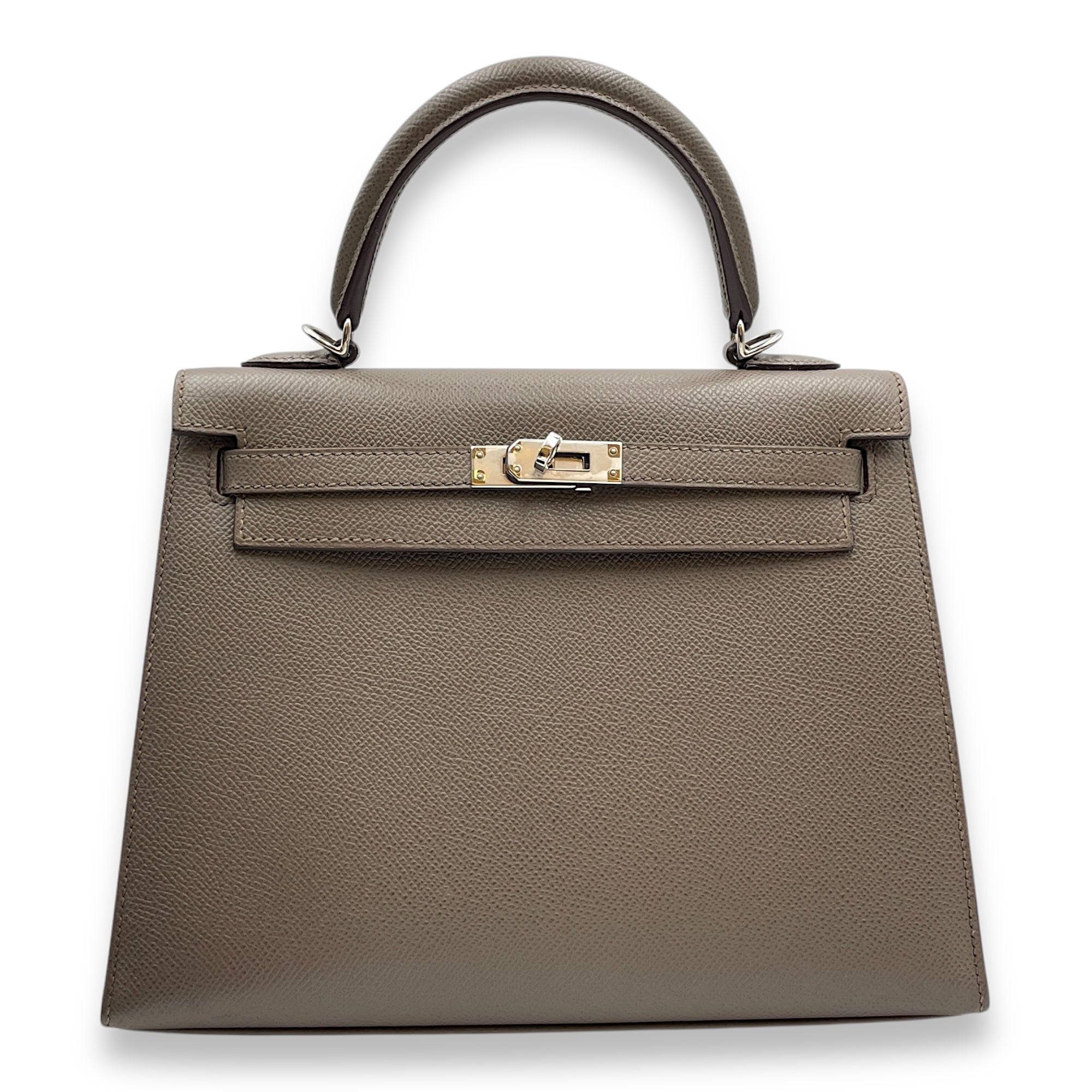 Sellier Kelly 25 Etain in Epsom, Palladium hardware