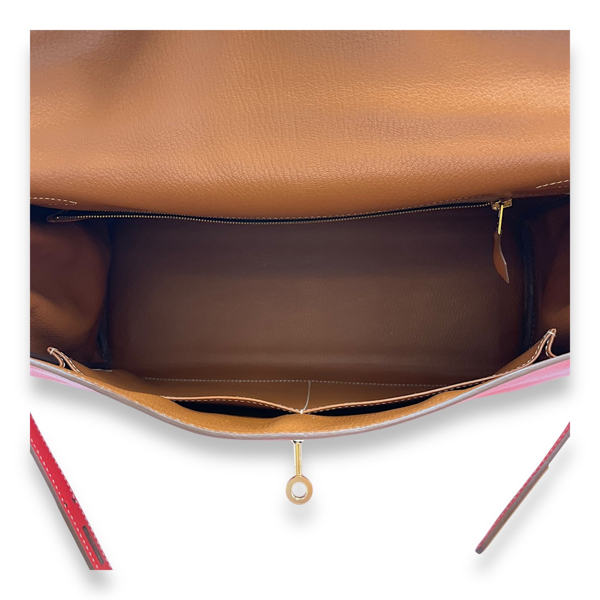 Candy Kelly 35 Rose Jaipur/Gold in Epsom, Permabrass hardware
