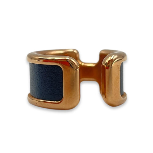 Olympe Small Model Blue De Prusse Ear Cuff in Box, Rose Gold hardware