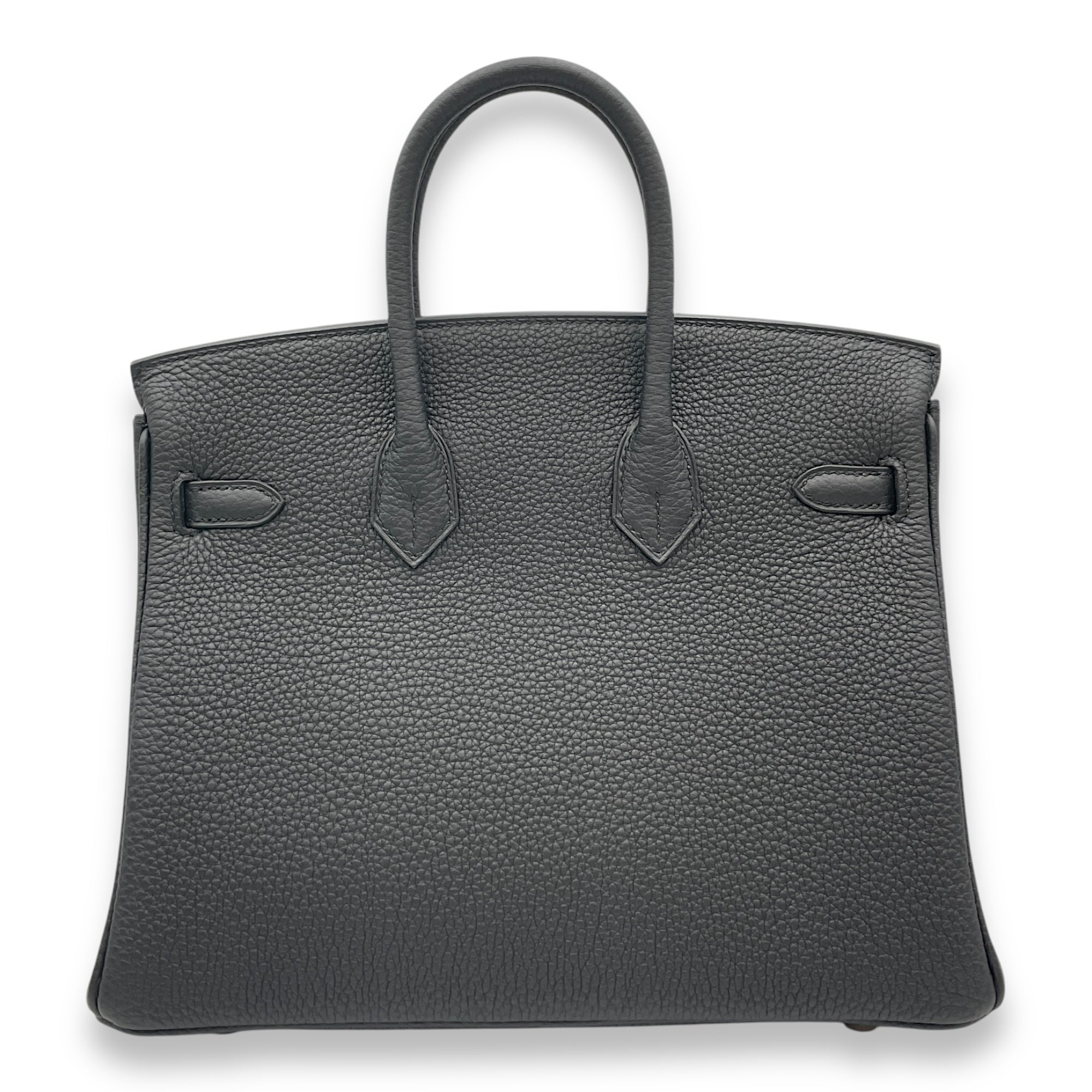Birkin 25 Black in Togo, Palladium hardware