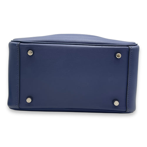 Lindy Mini Blue Sapphire in Swift/Matte Alligator, Palladium hardware