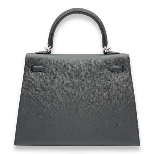 Sellier Kelly 25 Black in Epsom, Palladium hardware
