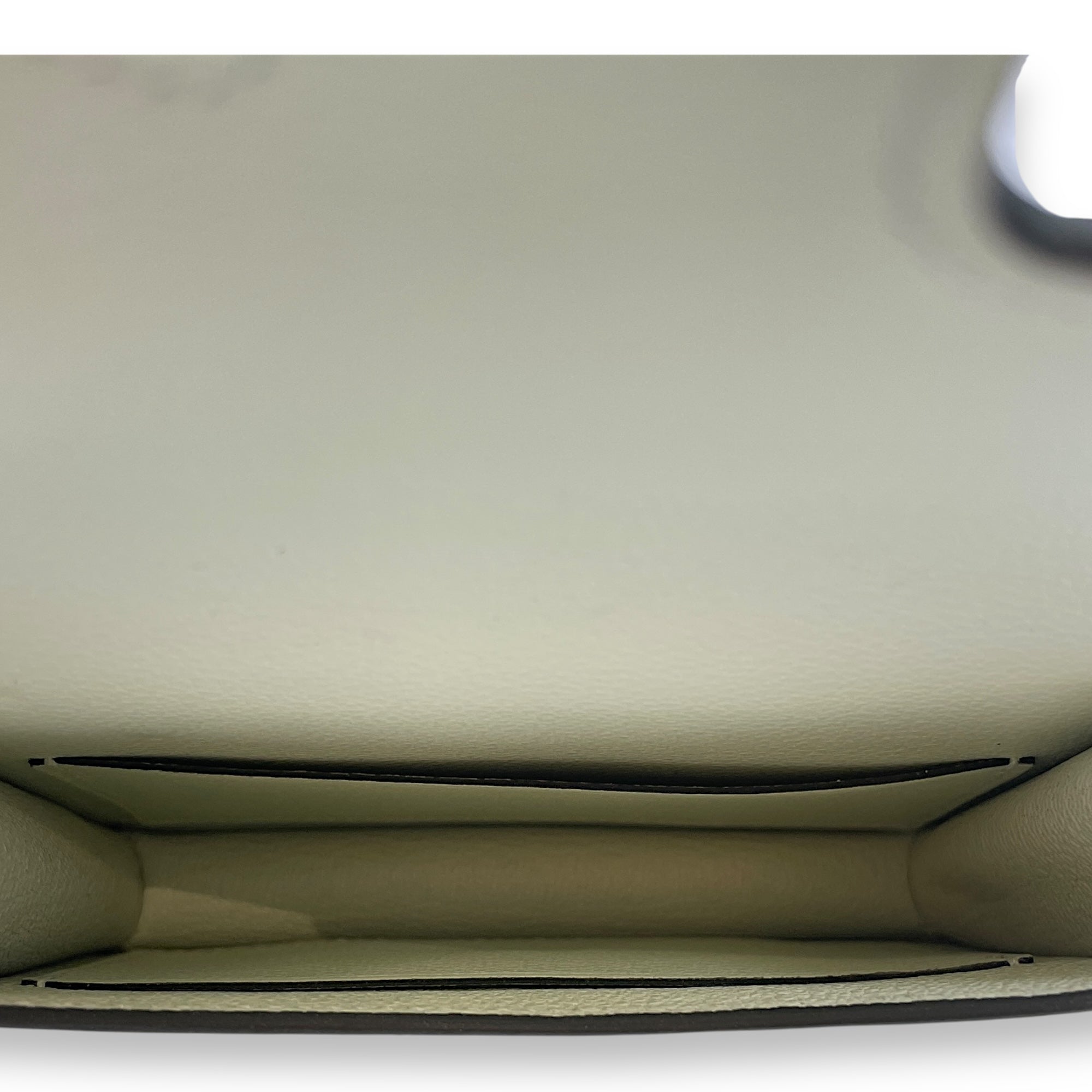 Constance Slim Vert Fizz Wallet in Evercolor, Palladium hardware
