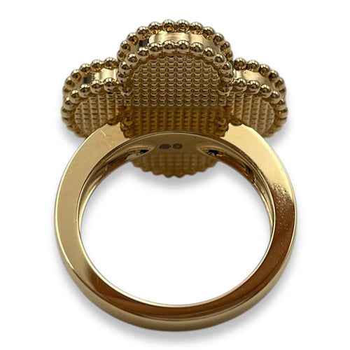 Magic Alhambra 50 Ring in White Mother-of-Pearl, Gold Hardware