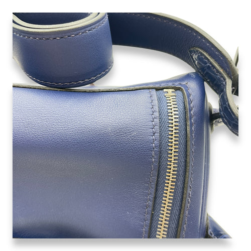Lindy Mini Blue Sapphire in Swift/Matte Alligator, Palladium hardware