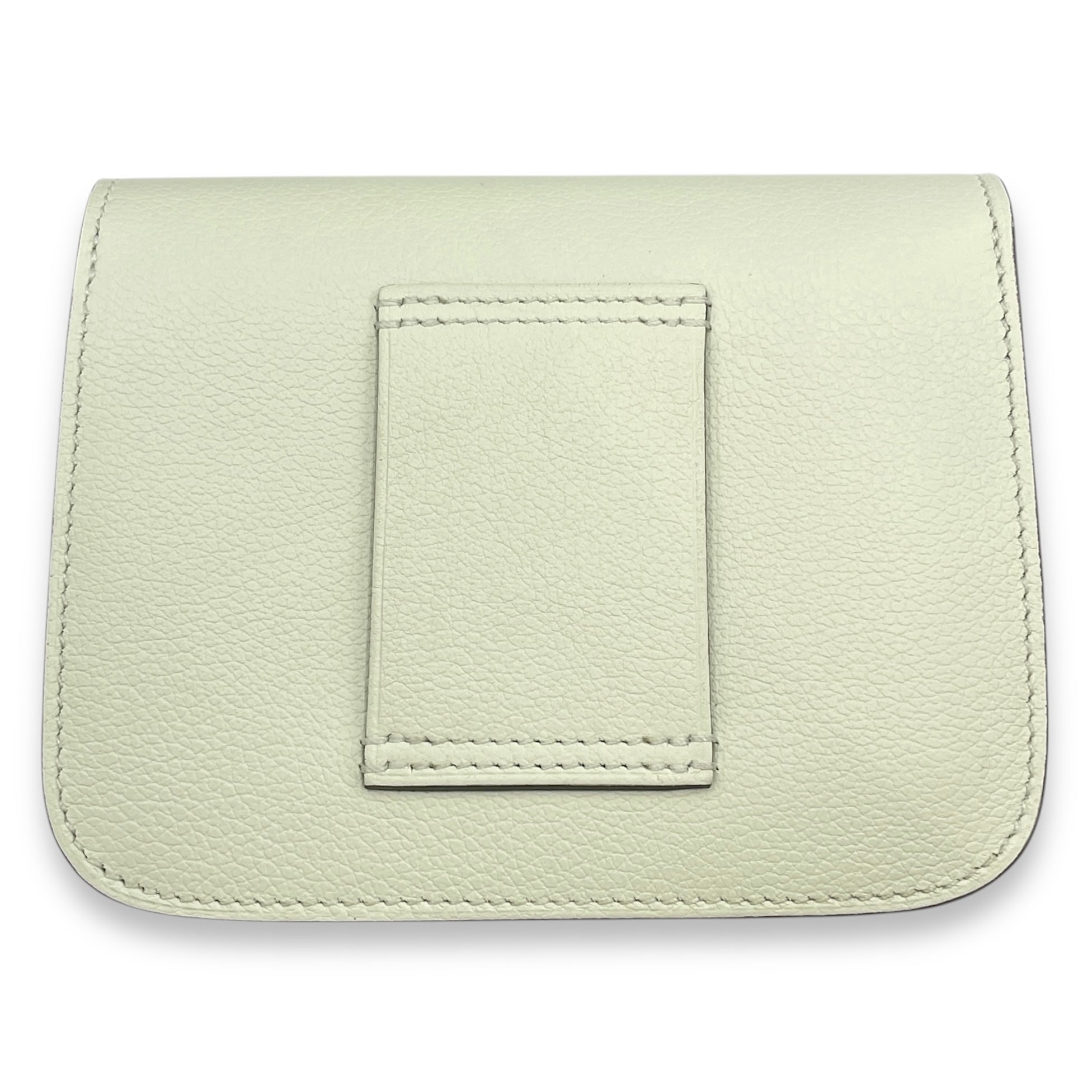 Constance Slim Vert Fizz Wallet in Evercolor, Palladium hardware