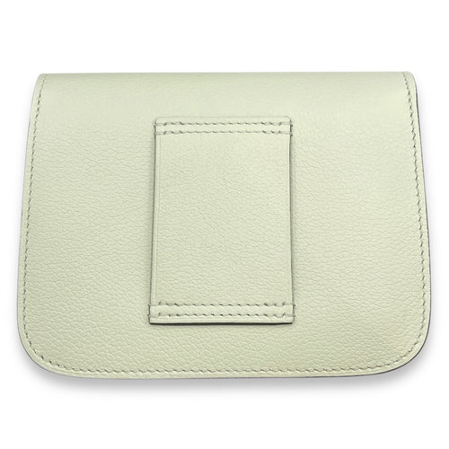 Constance Slim Vert Fizz Wallet in Evercolor, Palladium hardware