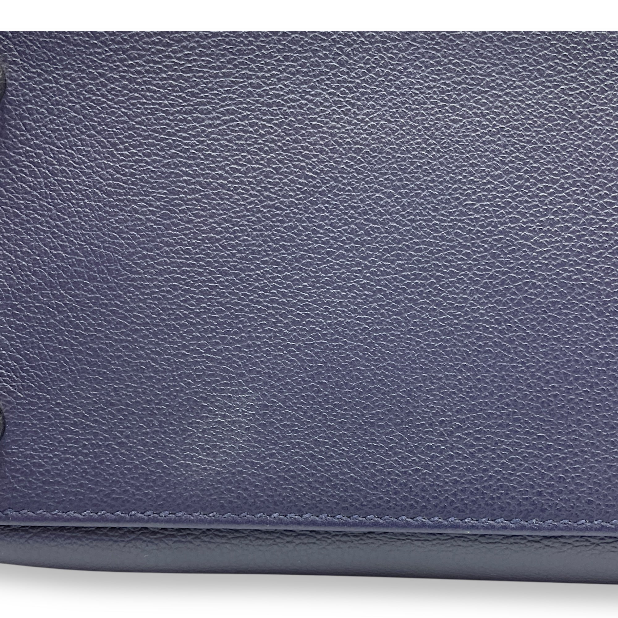 Kelly Verso 28 Blue Encre/Blue Zellige in Evercolor, Palladium hardware