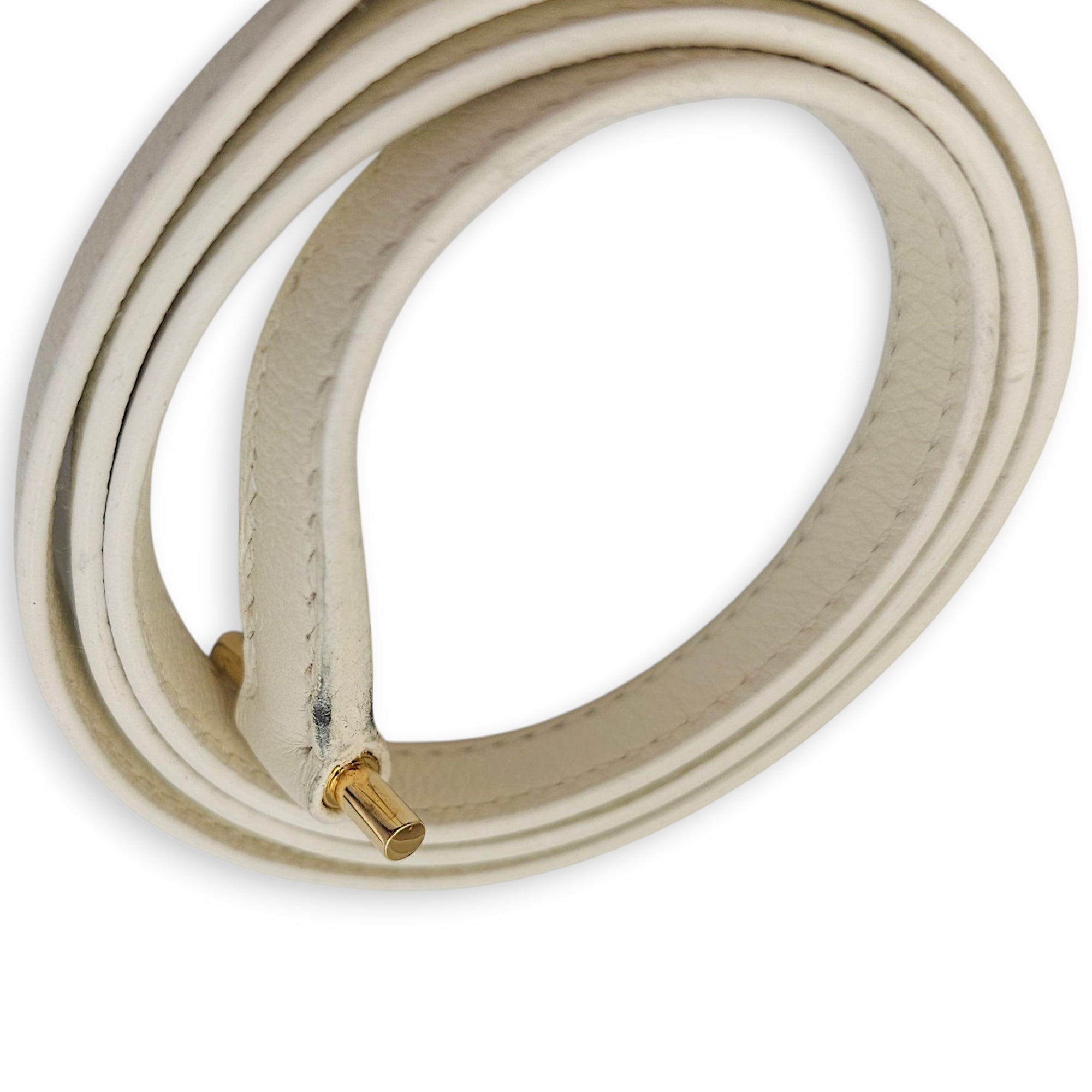 Roulis Mini Blanc in Evercolor, Permabrass hardware