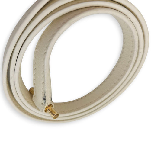 Roulis Mini Blanc in Evercolor, Permabrass hardware