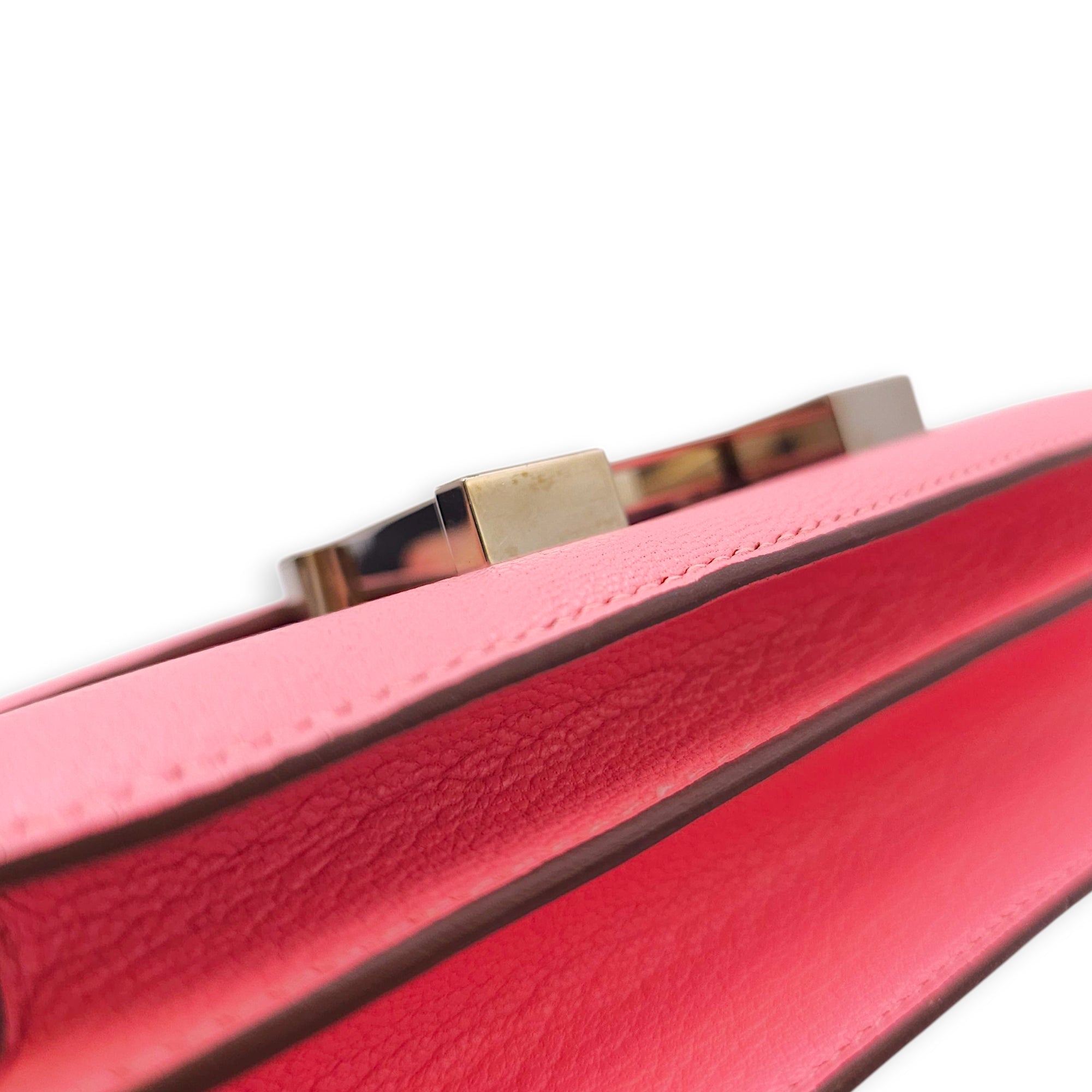 Constance Verso 18 Rose Confetti/Sanguine in Chevre Mysore, Palladium hardware
