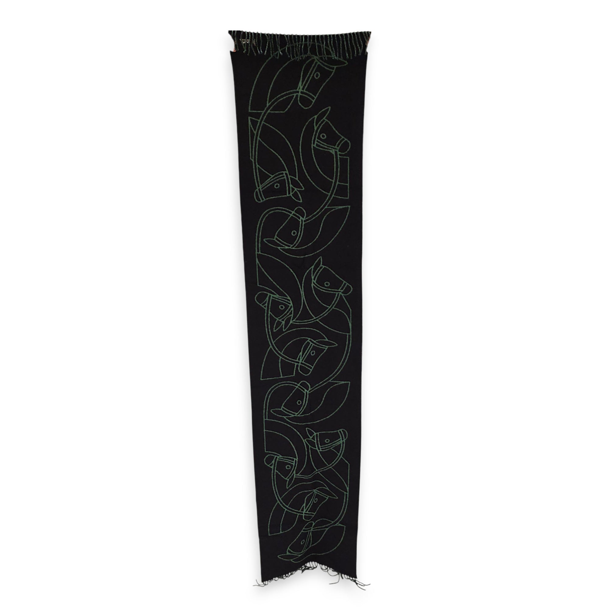 Entrelacs Equestres Noir/Vert Shawl