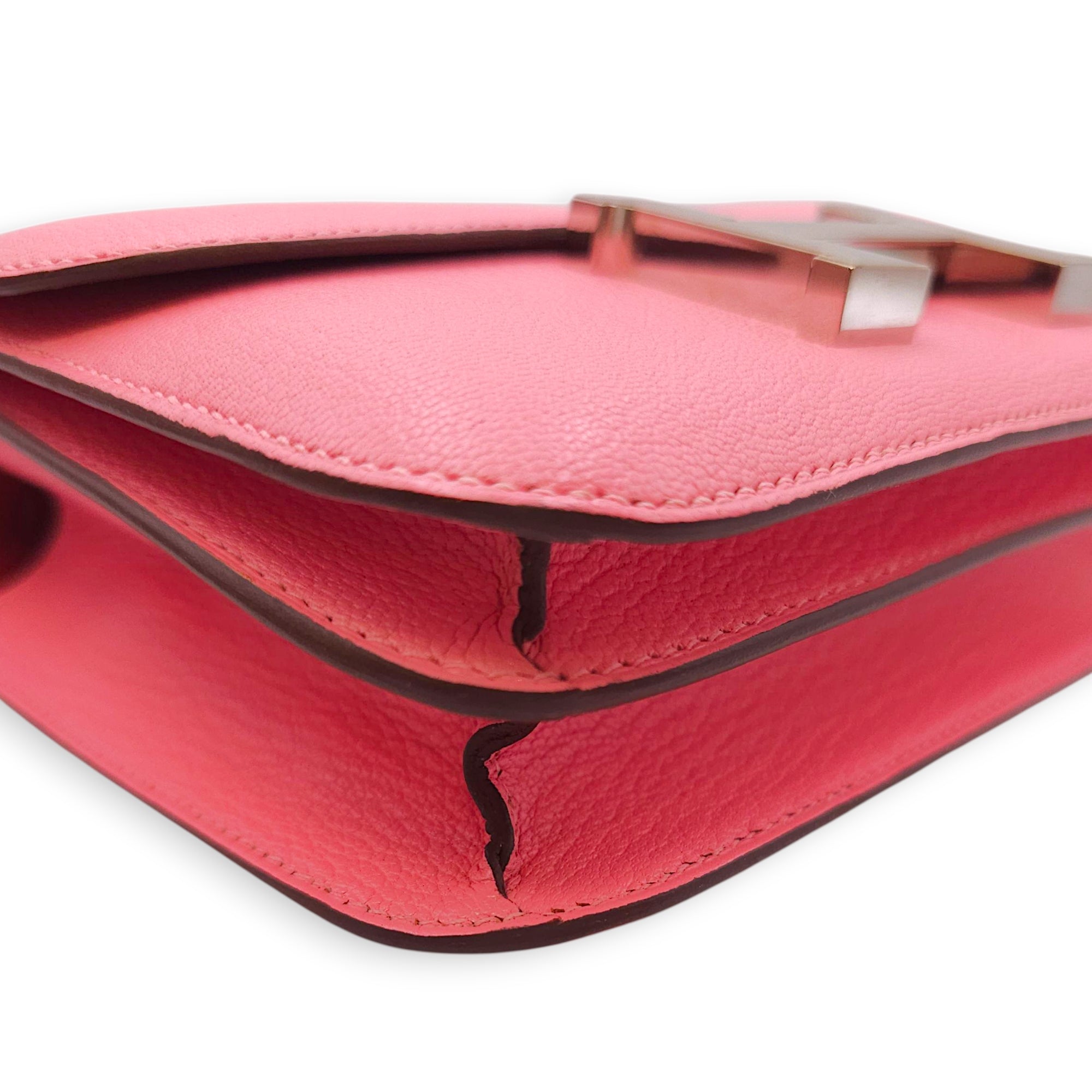 Constance Verso 18 Rose Confetti/Sanguine in Chevre Mysore, Palladium hardware
