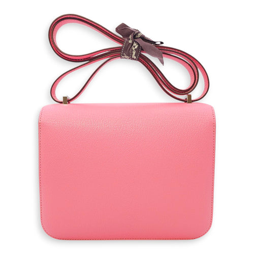 Constance Verso 18 Rose Confetti/Sanguine in Chevre Mysore, Palladium hardware