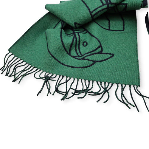 Entrelacs Equestres Noir/Vert Shawl