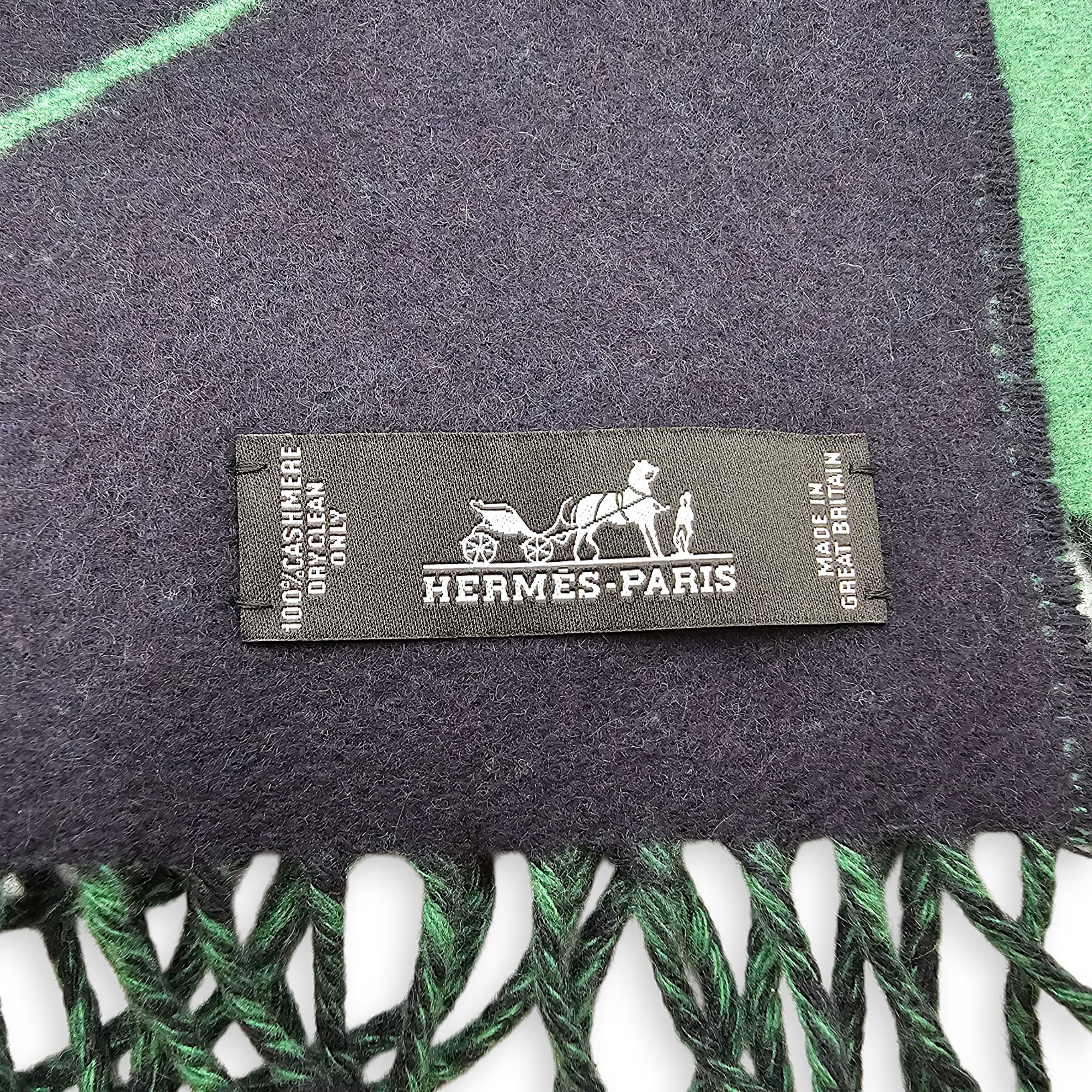 Entrelacs Equestres Noir/Vert Shawl