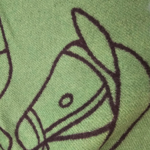 Entrelacs Equestres Noir/Vert Shawl