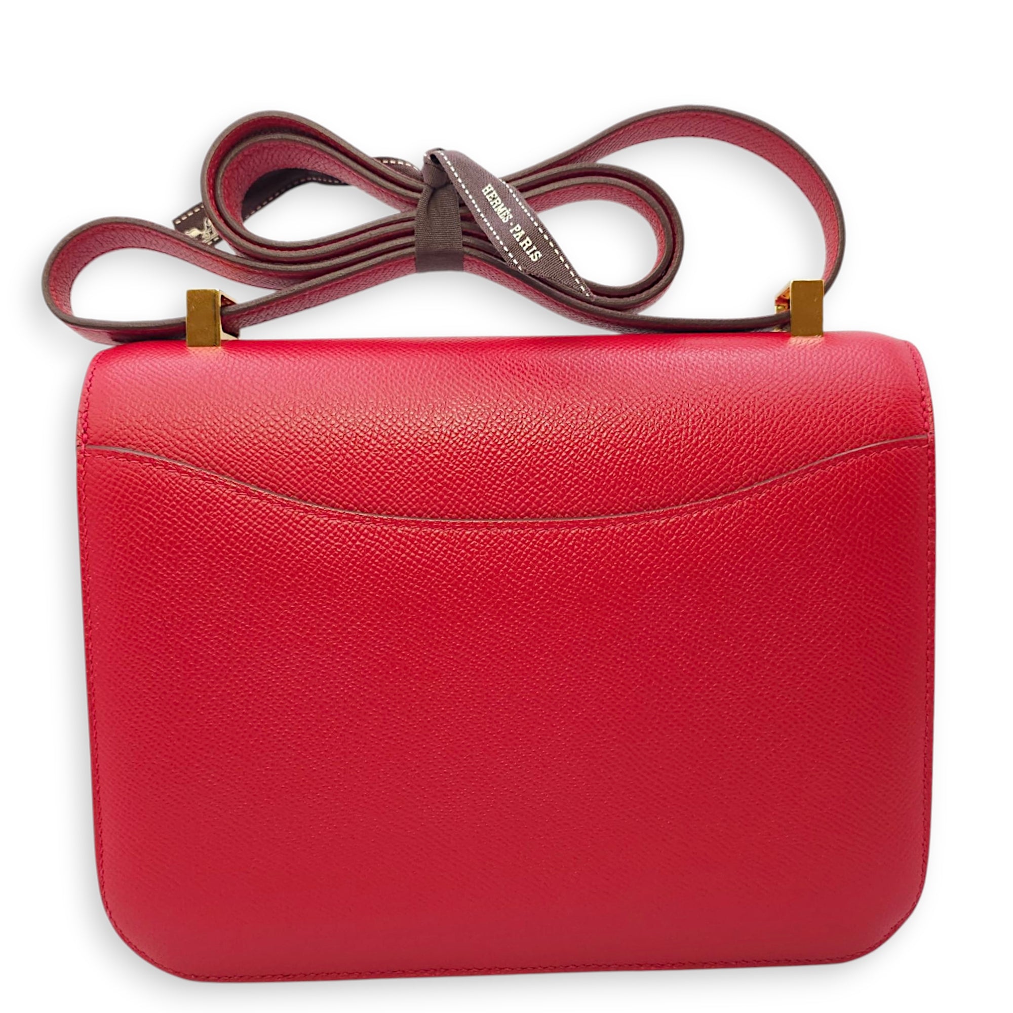 Constance 1 24 Rouge Casaque in Epsom, Gold hardware