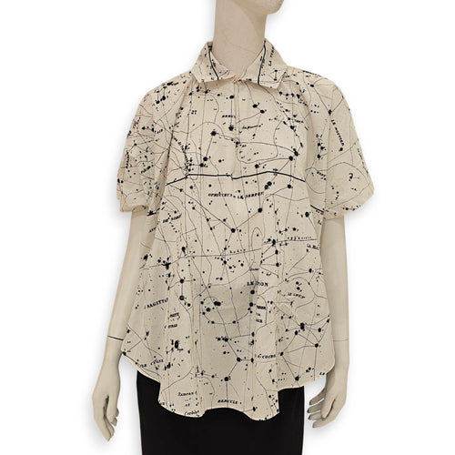 Zodiac Blouse 34 White Ready-To-Wear in Cotton