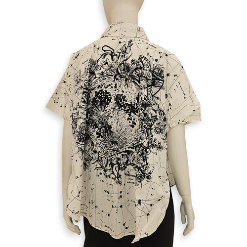 Zodiac Blouse 34 White Ready-To-Wear in Cotton