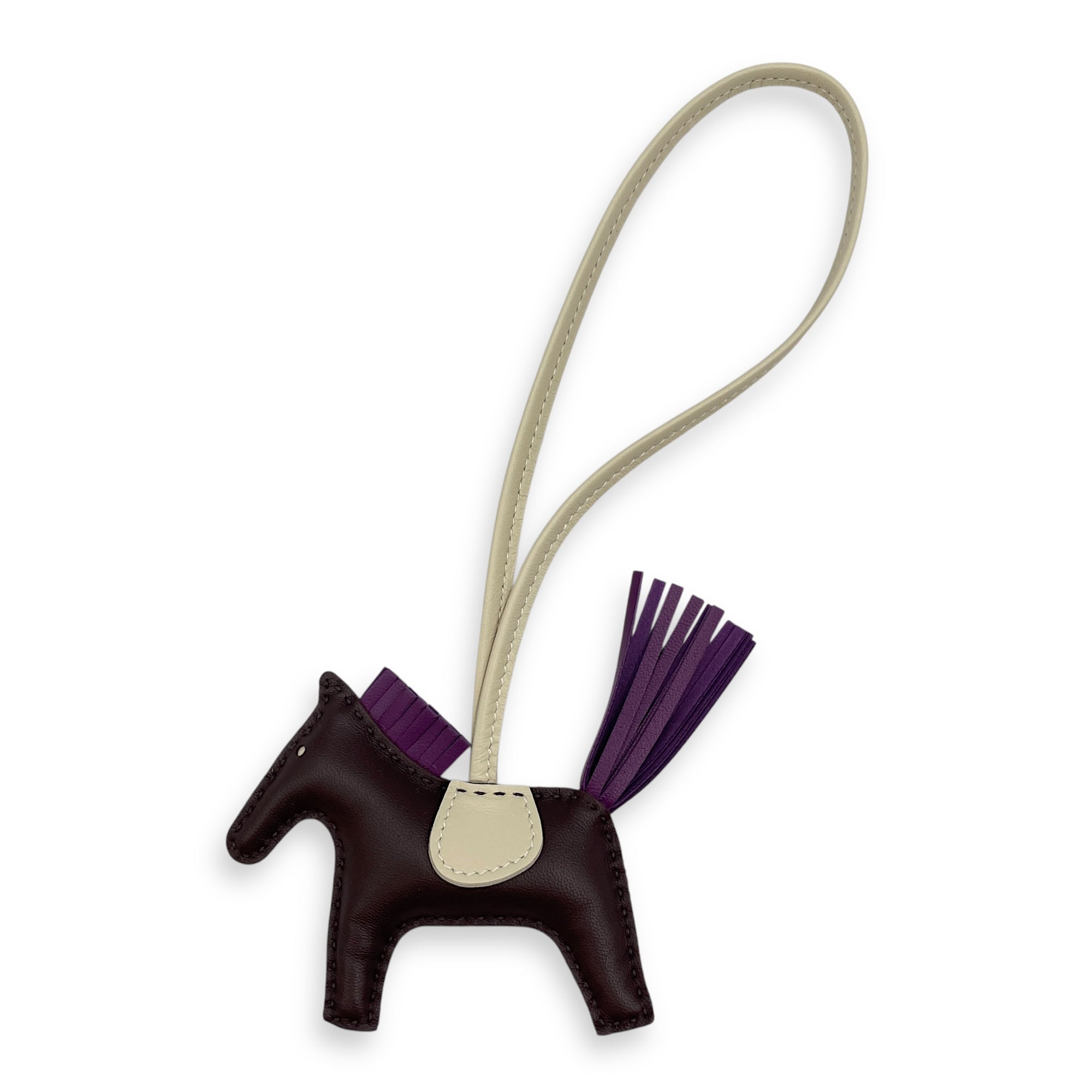 Rodeo PM Rouge Sellier/Violet/Craie Charm in Milo/Swift
