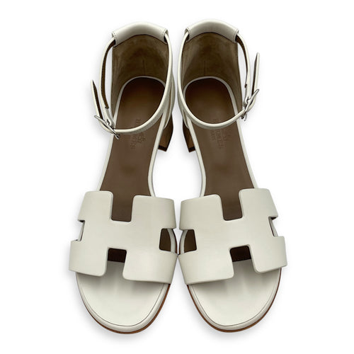 Encens 50 35 White Sandals in Calfskin