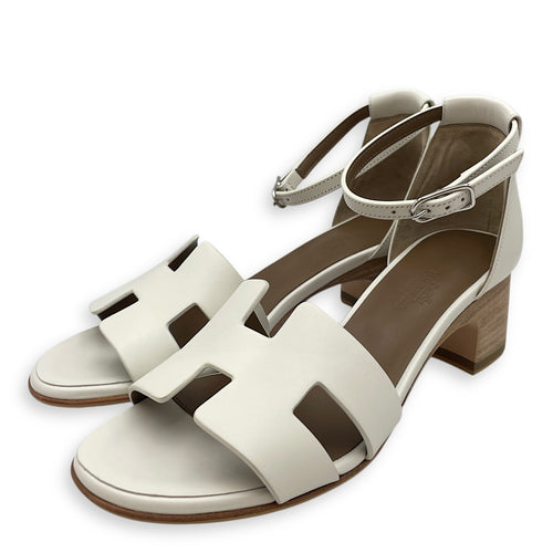 Encens 50 35 White Sandals in Calfskin