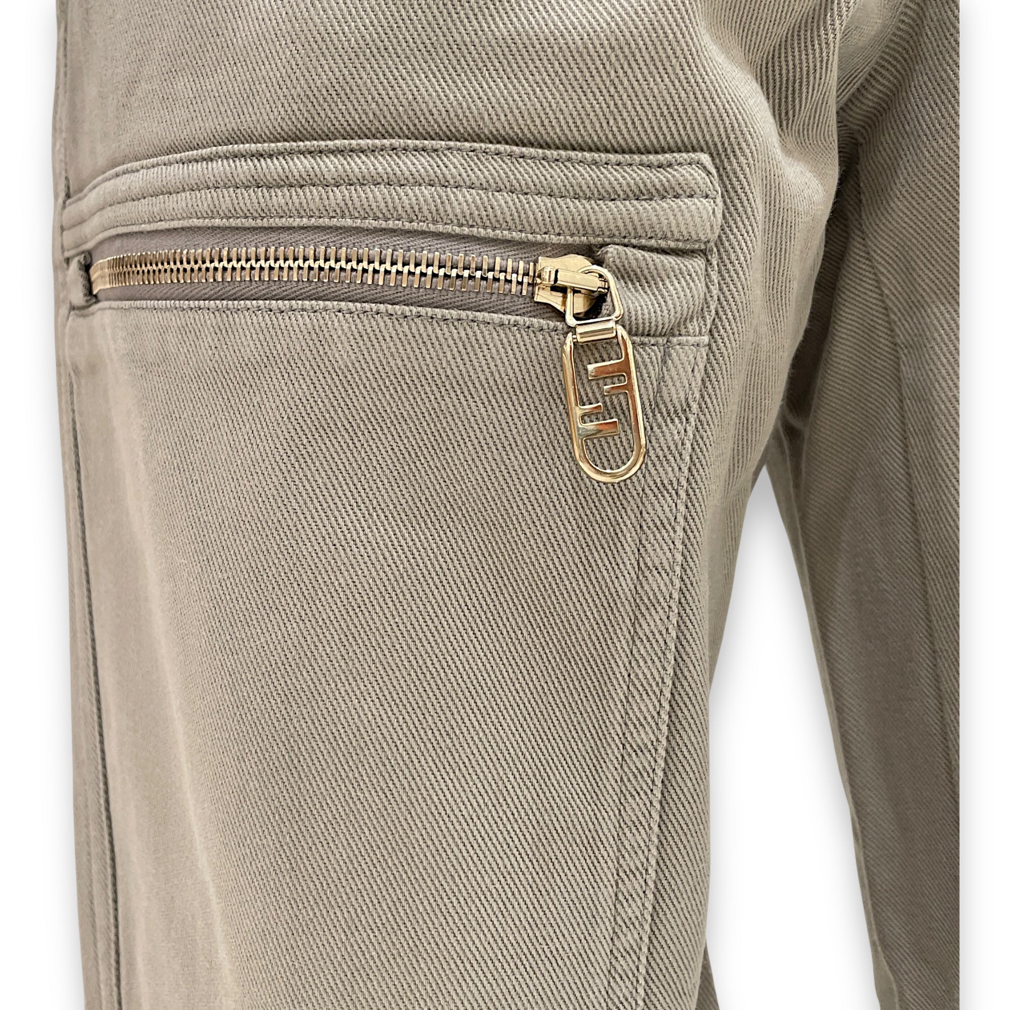 Cargo Pants 38 Khaki Ready-To-Wear in Cotton