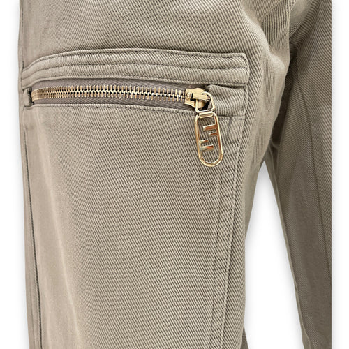 Cargo Pants 38 Khaki Ready-To-Wear in Cotton