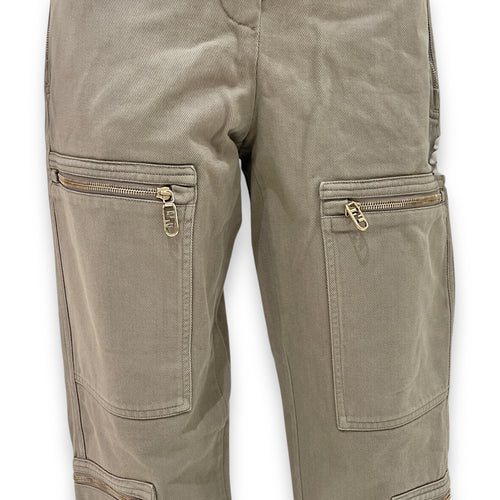 Cargo Pants 38 Khaki Ready-To-Wear in Cotton