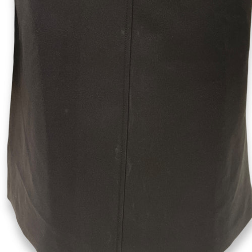 A Line Skirt 36 Black Ready-To-Wear in Polyester, Gold hardware
