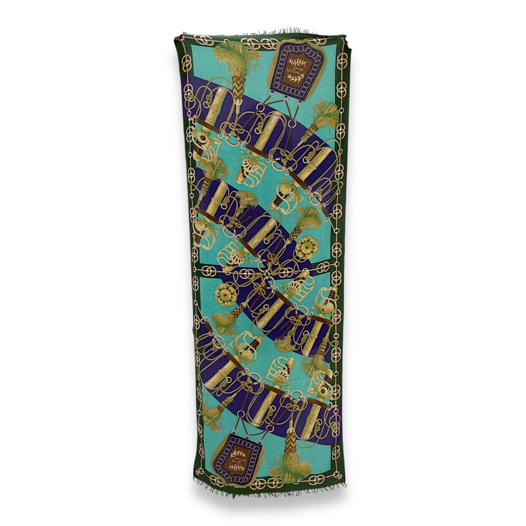 Cliquetis 170cm x 62cm Green Stole