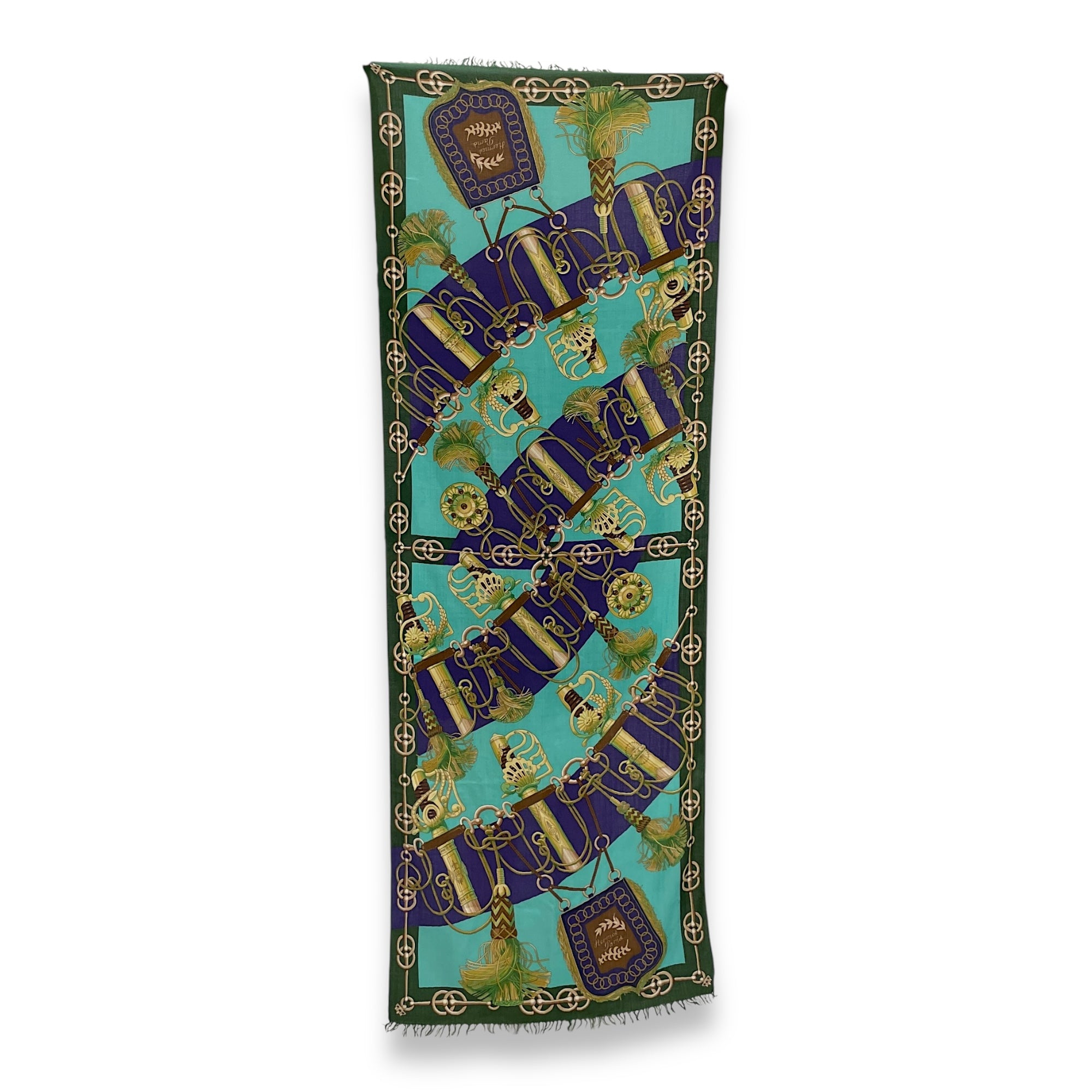 Cliquetis 170cm x 62cm Green Stole