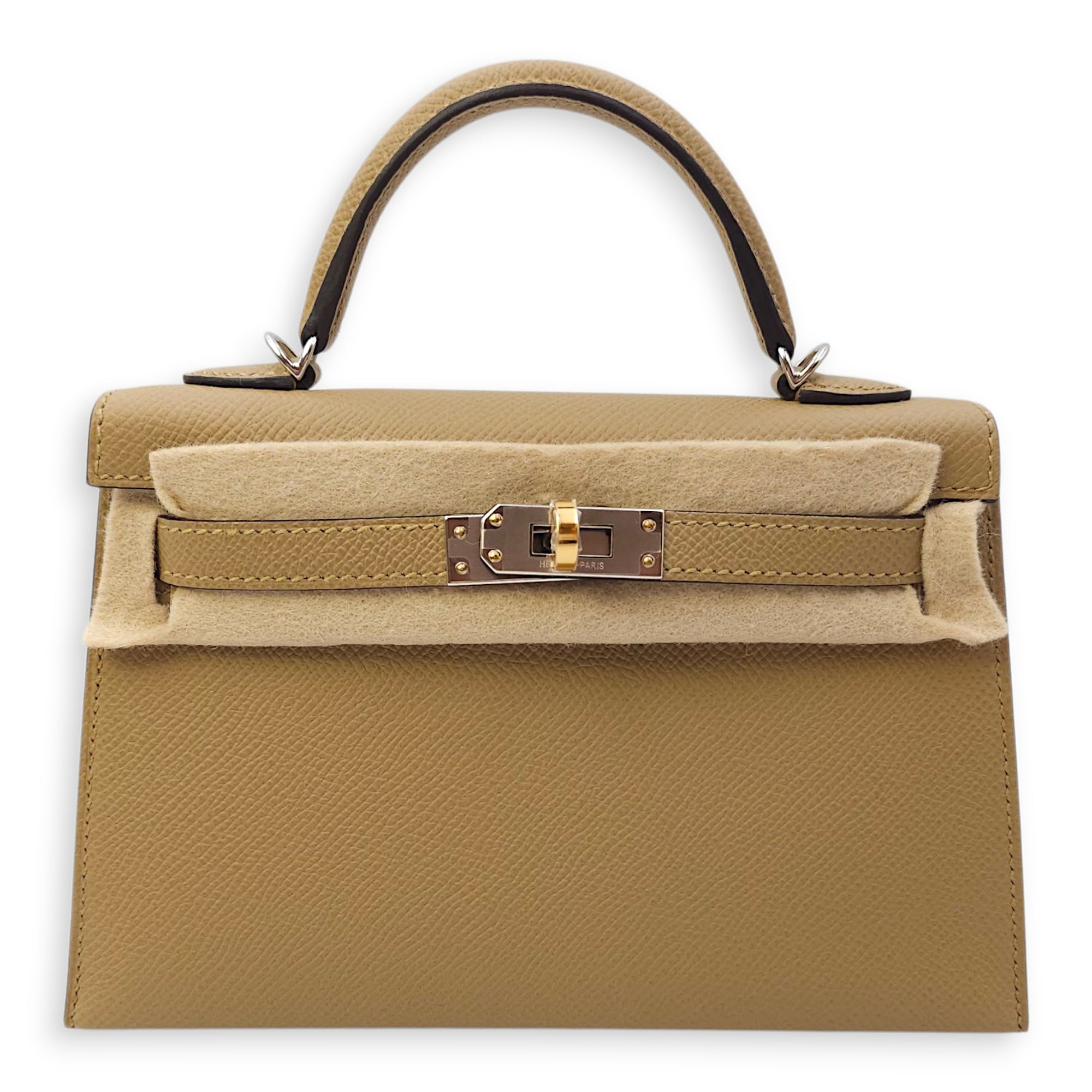 Sellier Kelly 20 Poussiere Electrum in Epsom, Electrum hardware