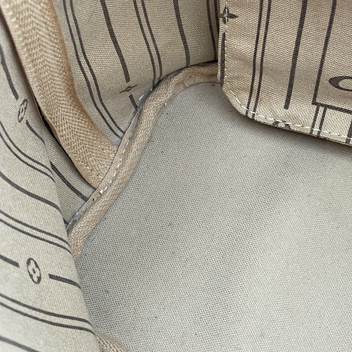 Neverfull PM Monogram Brown Top Handle Bag in Canvas, Gold hardware