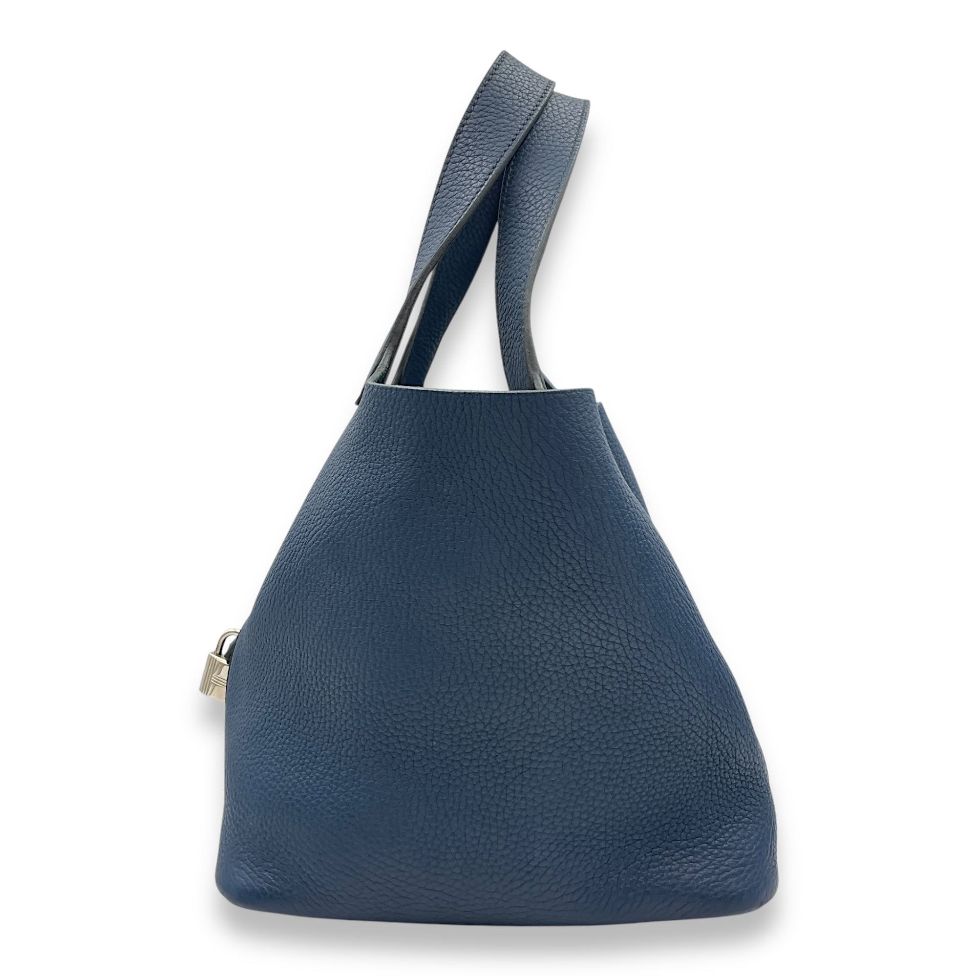 Picotin 22 Blue De Malte in Clemence, Palladium hardware
