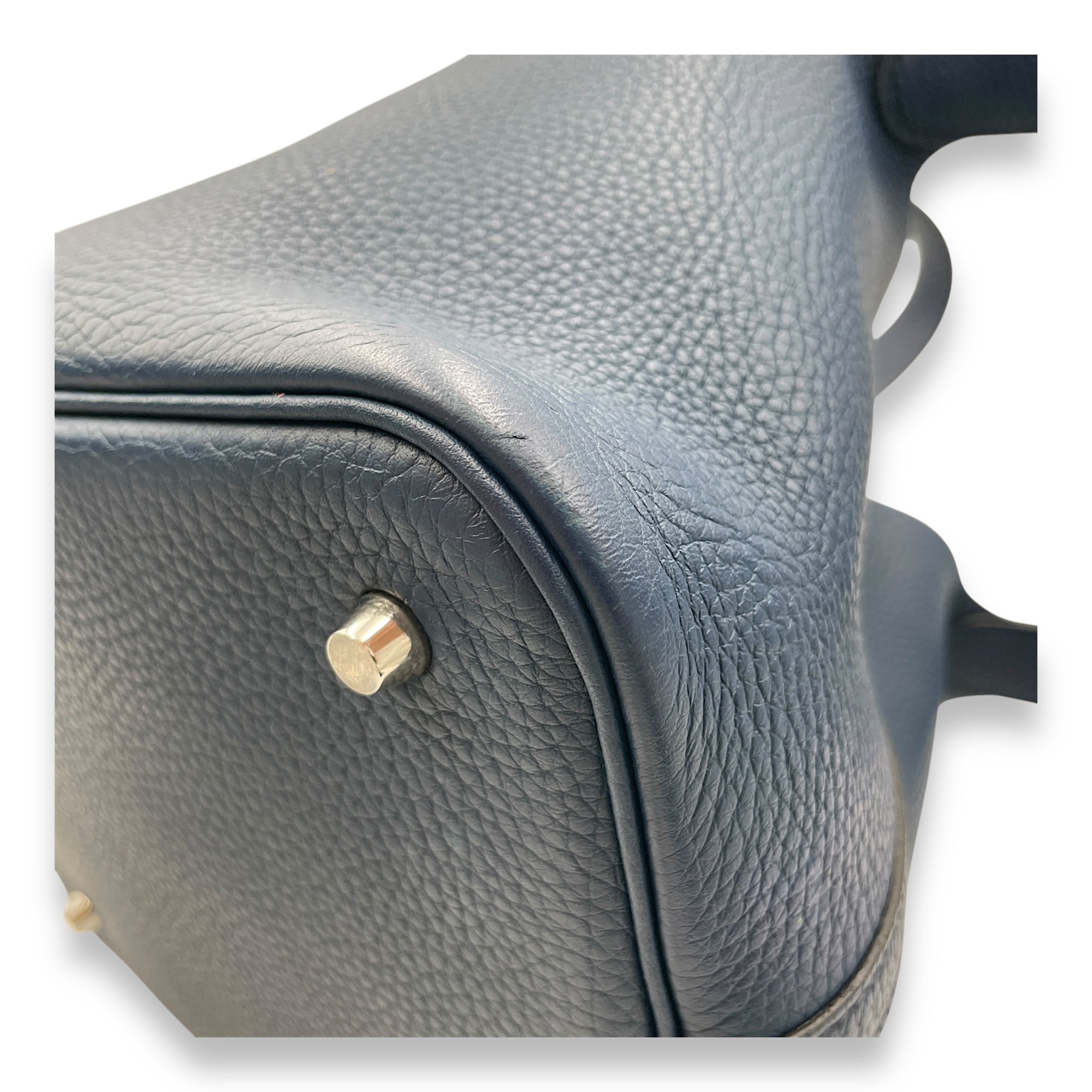 Picotin 22 Blue De Malte in Clemence, Palladium hardware