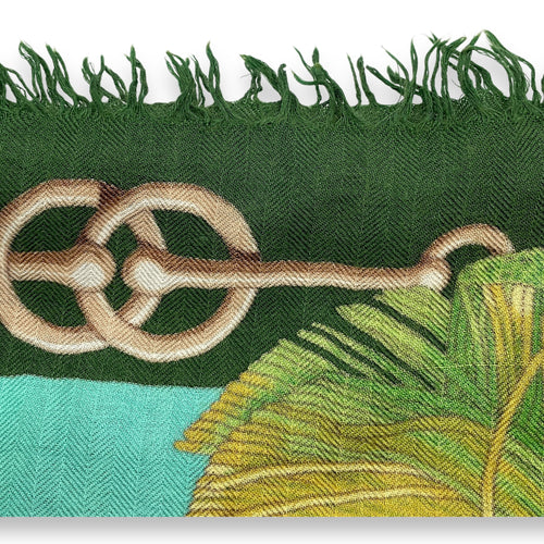 Cliquetis 170cm x 62cm Green Stole
