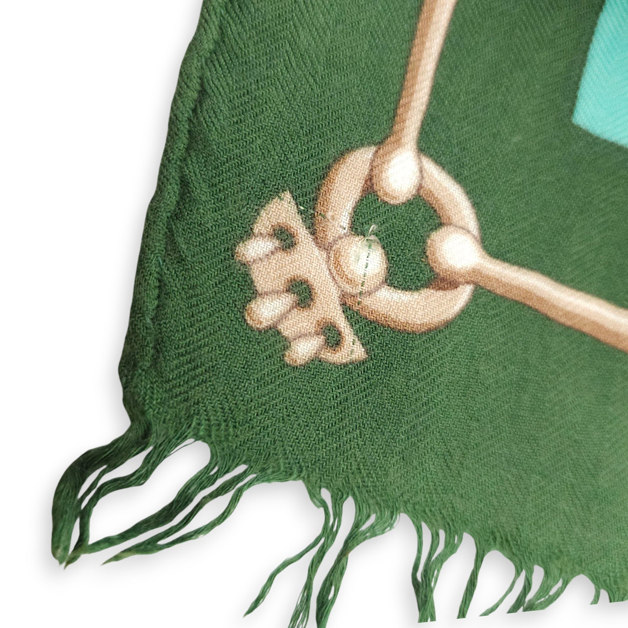 Cliquetis 170cm x 62cm Green Stole