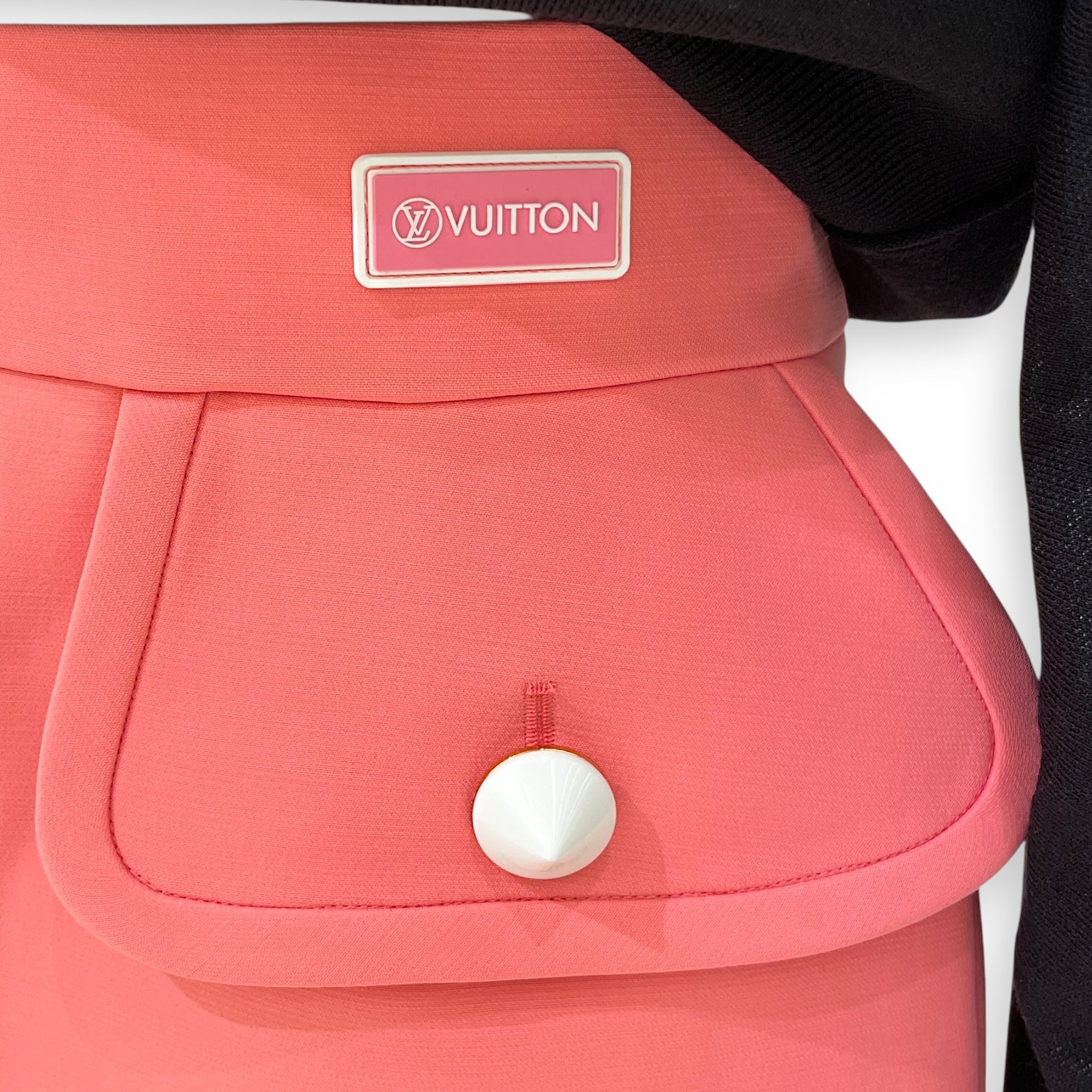 Mid Length Skirt 34 Candy Pink Ready-To-Wear in Wool, Silver hardware