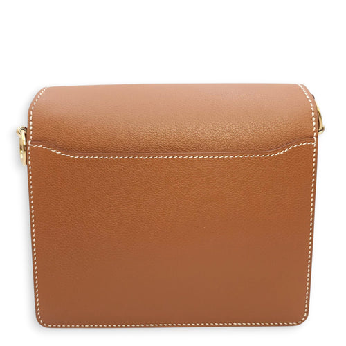 Roulis Mini Gold in Evercolor, Permabrass hardware