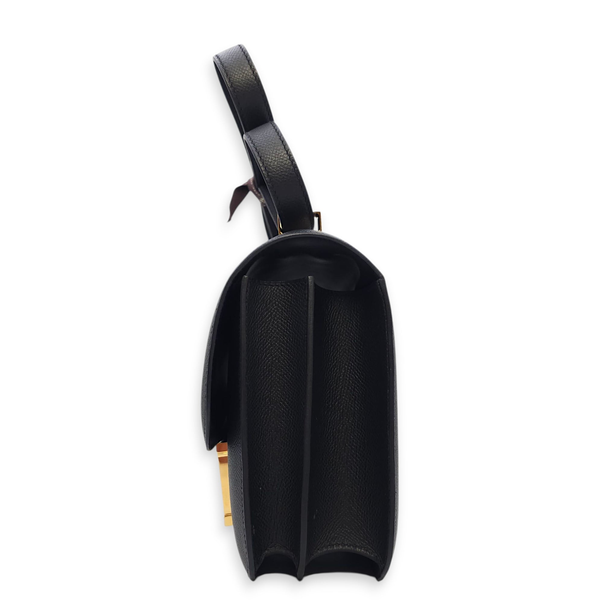 Constance 24 Black in Epsom, Gold hardware