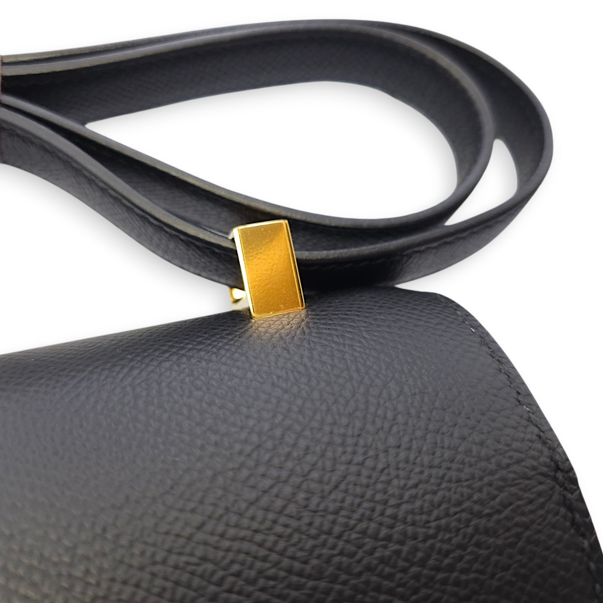 Constance 24 Black in Epsom, Gold hardware