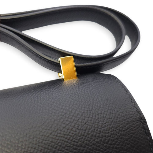 Constance 24 Black in Epsom, Gold hardware