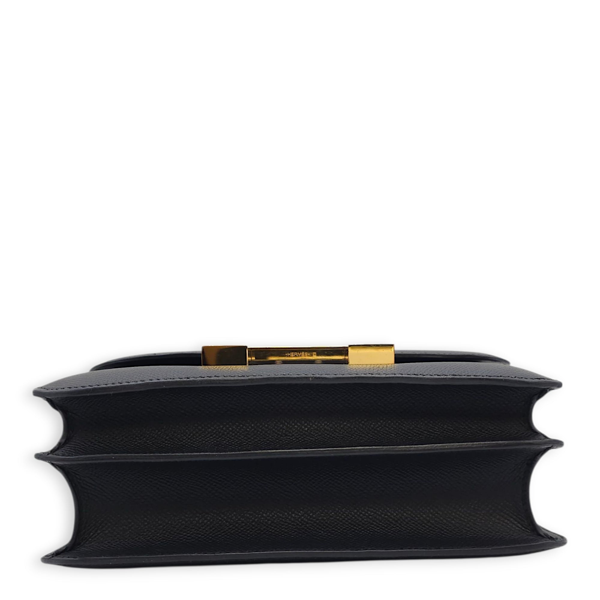 Constance 24 Black in Epsom, Gold hardware