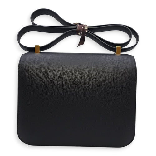 Constance 24 Black in Epsom, Gold hardware