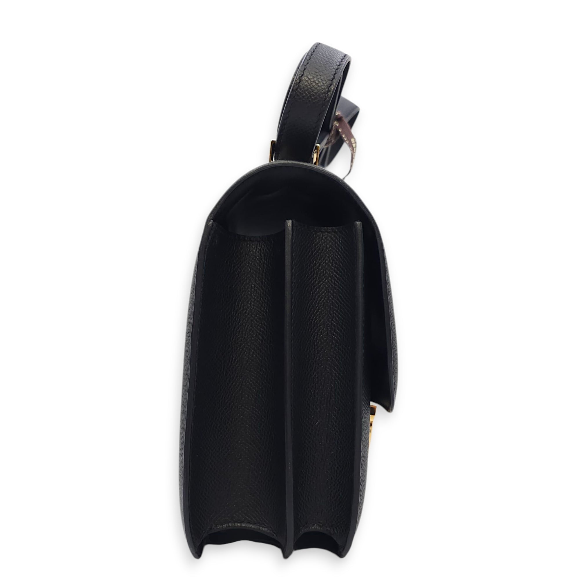 Constance 24 Black in Epsom, Gold hardware