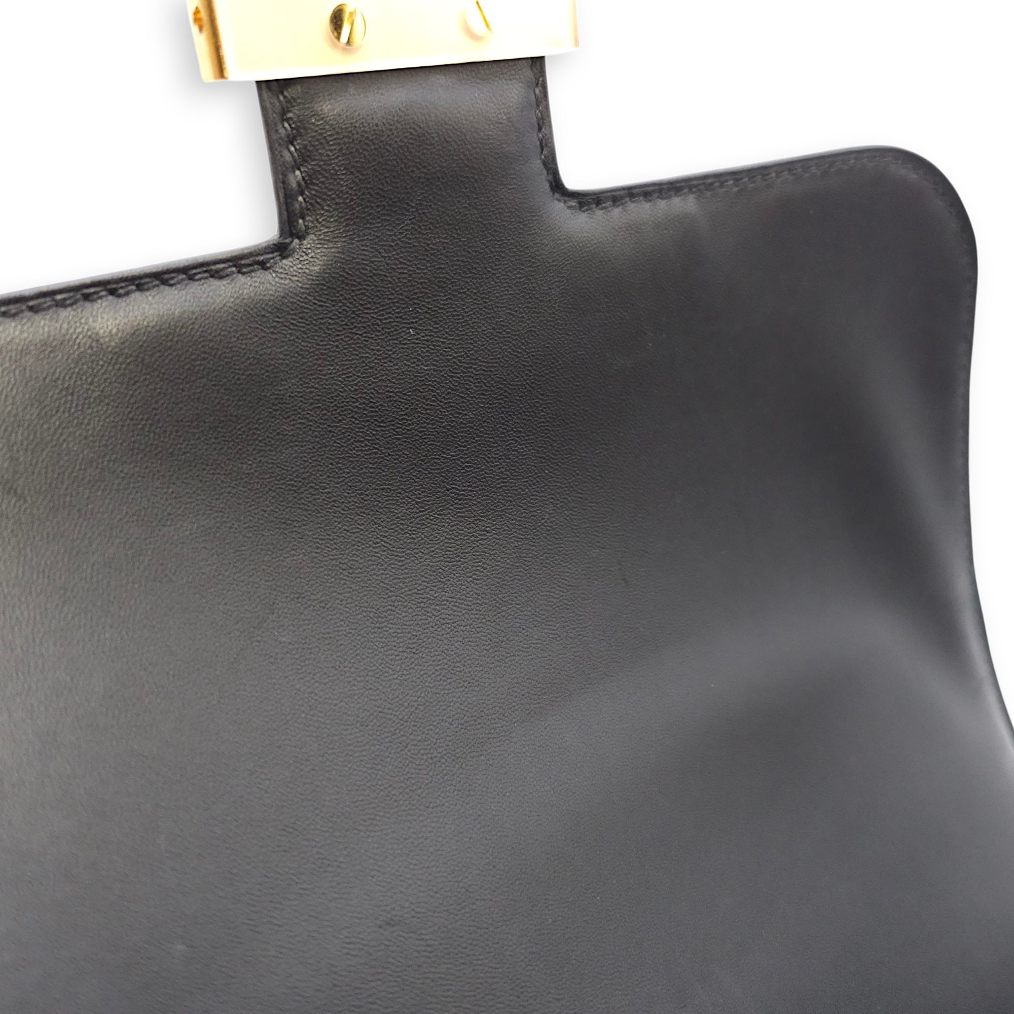 Constance 24 Black in Epsom, Gold hardware