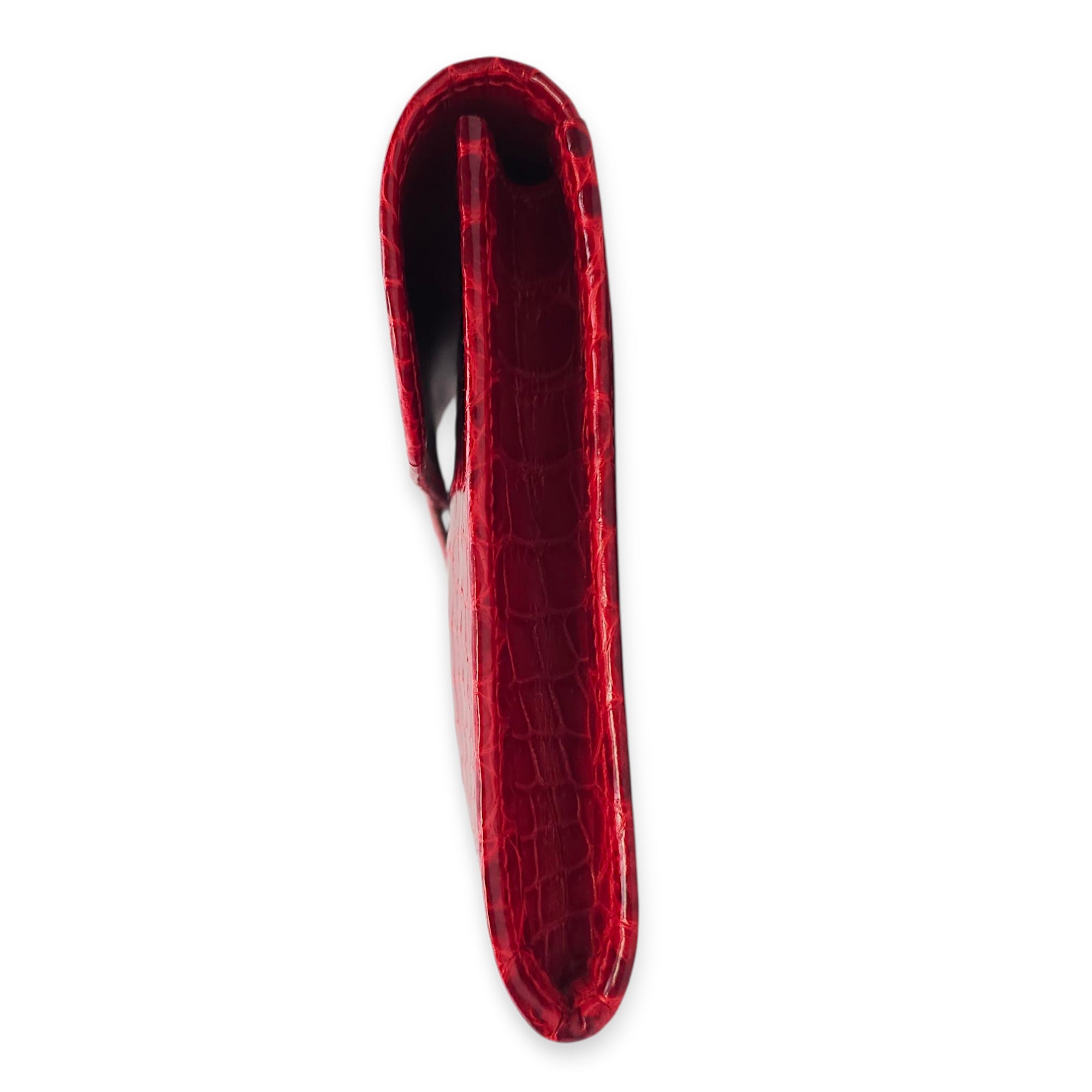 Jige Elan 29 Braise Clutch in Shiny Porosus